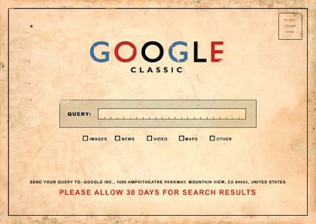 Google Classic Postcard